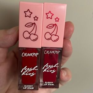 Colourpop fresh kiss lip stain double cherry/love bite
